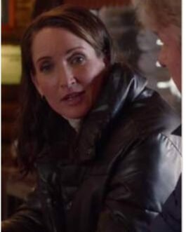 Puffer Lois Heartland Season 14 Black Leather Jacket