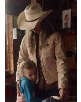 Amber Marshall Heartland Season 16 Beige Cotton Jacket