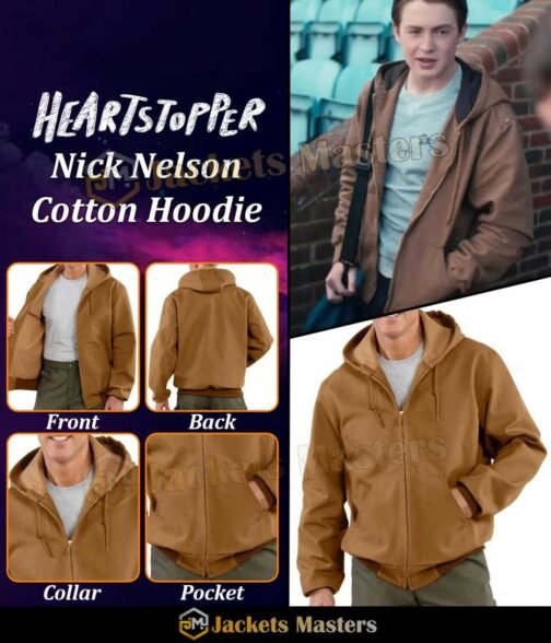 Heartstopper Kit Connor Brown Cotton Jacket - Image 10