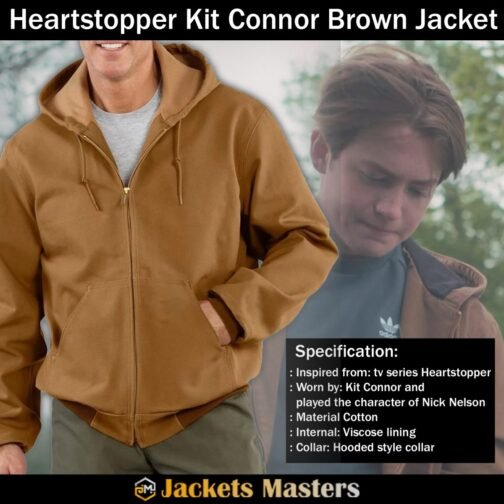 Heartstopper Kit Connor Brown Cotton Jacket - Image 9