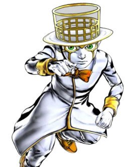 Heaven’s Door Jojo’s Bizarre Adventure Cotton White Coat