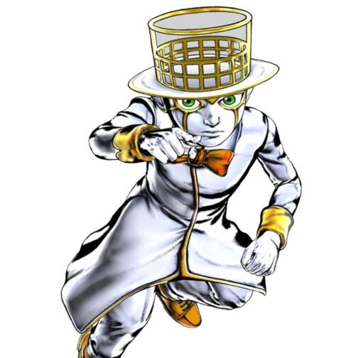 Heaven’s Door Jojo’s Bizarre Adventure Cotton White Coat