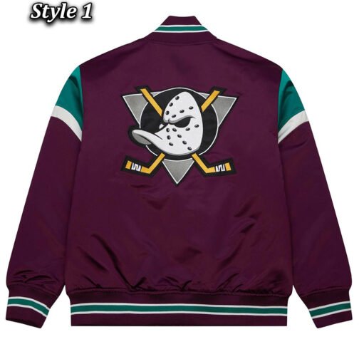 Anaheim Ducks Heavyweight Satin Jacket - Image 3