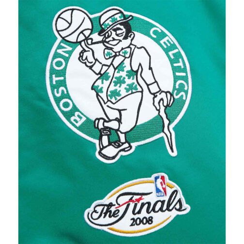 Boston Celtics Heavyweight Green Satin Jacket - Image 4