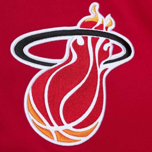 Miami Heat Heavyweight Red Satin Jacket - Image 3