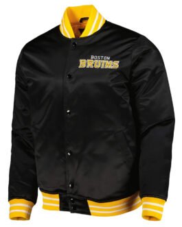 Boston Bruins Black Heavyweight Satin Jacket