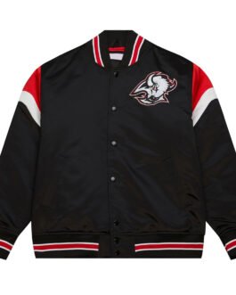 Buffalo Sabres Black Heavyweight Satin Jacket