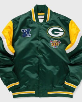 Green Bay Packers Heavyweight Green Satin Jacket