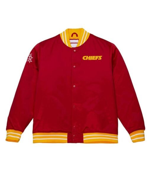 Kansas City Chiefs Heavyweight Red Satin Jacket
