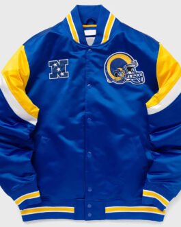 LA Rams Heavyweight Royal Satin Jacket