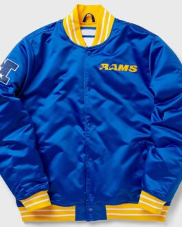 LA Rams Heavyweight Blue Satin Jacket