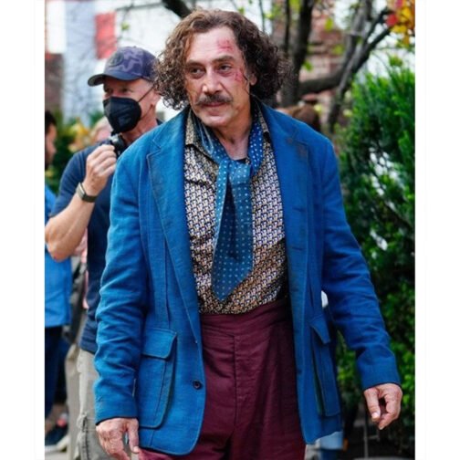 Javier Bardem Lyle Crocodile Blue Blazer