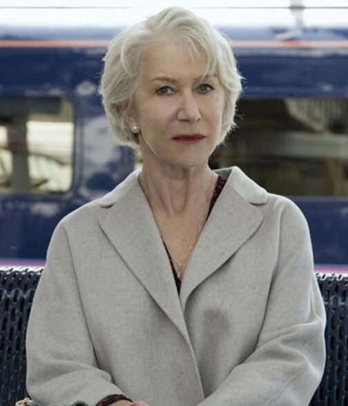 Helen Mirren The Good Liar Grey Wool Coat - Image 3