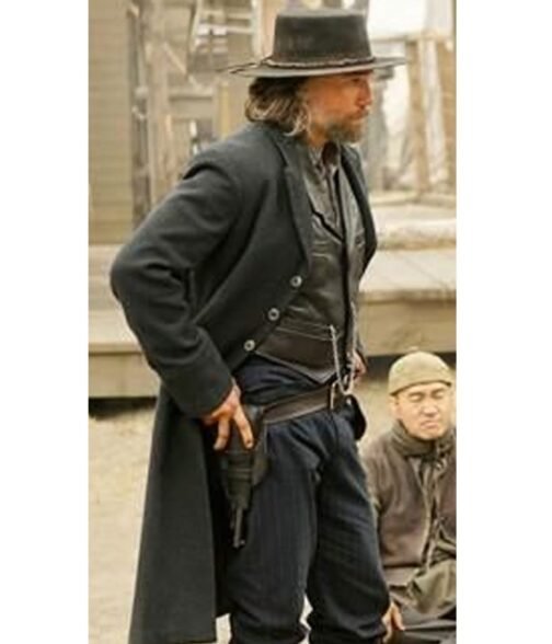 Anson Mount Hell on Wheels Black Wool Coat - Image 8