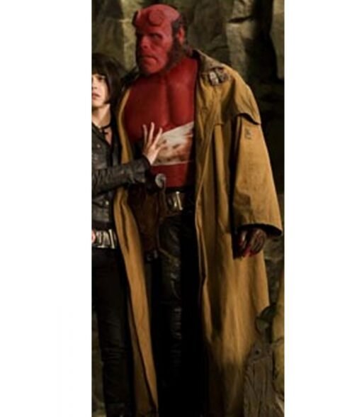 Hellboy Ron Perlman Brown Coat - Image 8