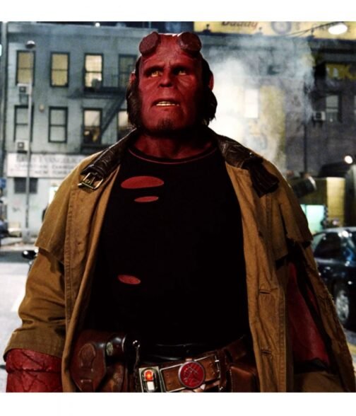 Hellboy Ron Perlman Brown Coat - Image 6