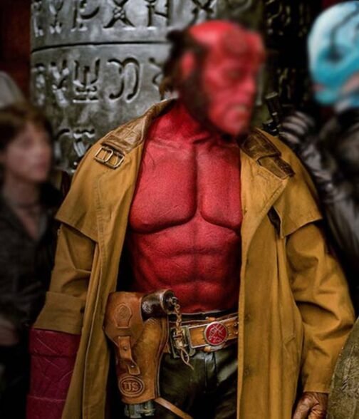 Hellboy Ron Perlman Brown Coat - Image 7