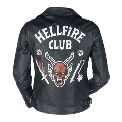 Hellfire Club Black Leather Jacket – Bold Leather Fashion for Men & Women