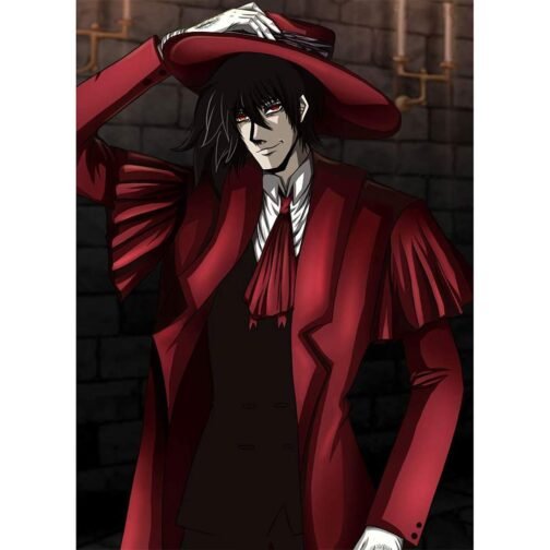 Alucard Hellsing Wool Red Coat - Image 10