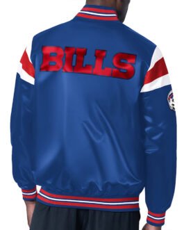 Helmet Buffalo Bills Midweight Royal Satin Jacket