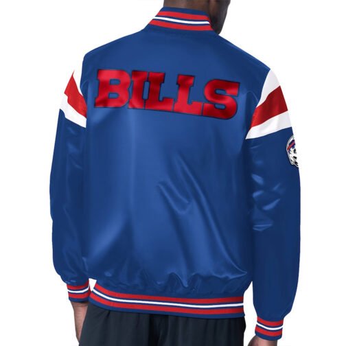 Helmet Buffalo Bills Midweight Royal Satin Jacket - Image 2