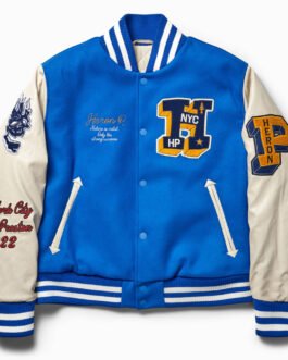 Heron Patches Varsity Jacket