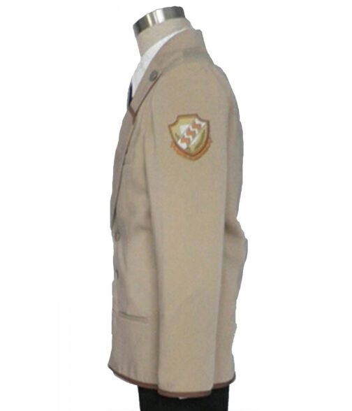 Hideki Hinata Angel Beats Cotton Beige Blazer - Image 5