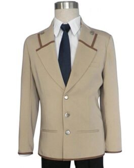 Hideki Hinata Angel Beats Cotton Beige Blazer
