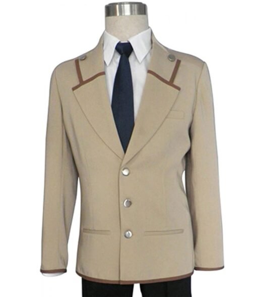 Hideki Hinata Angel Beats Cotton Beige Blazer