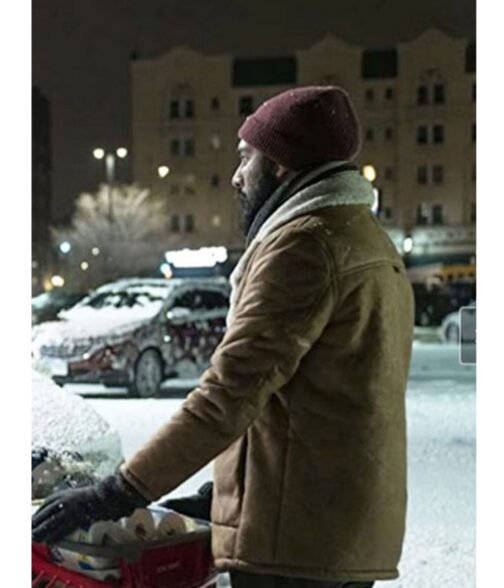 Himesh Patel Station Shearling Leather Jacket - Image 10