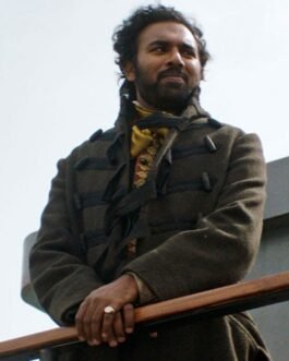 Himesh Patel The Luminaries Green Duffle Coat