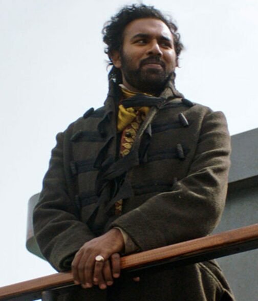 Himesh Patel The Luminaries Green Duffle Coat - Image 2
