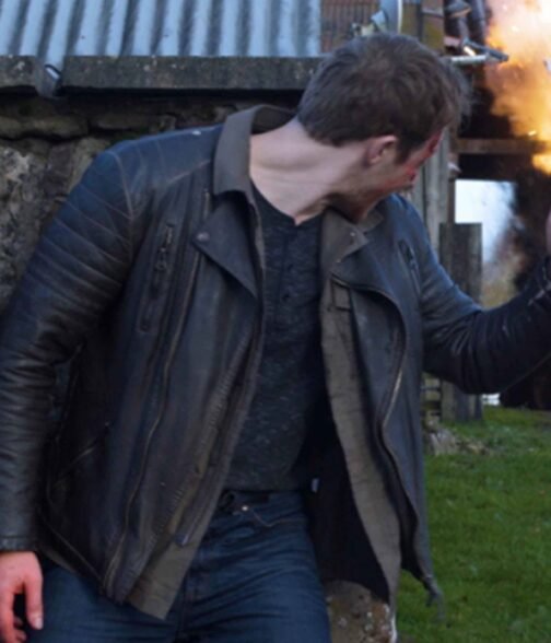 Colin Macdougall Holiday Monday Black Leather Jacket - Image 3