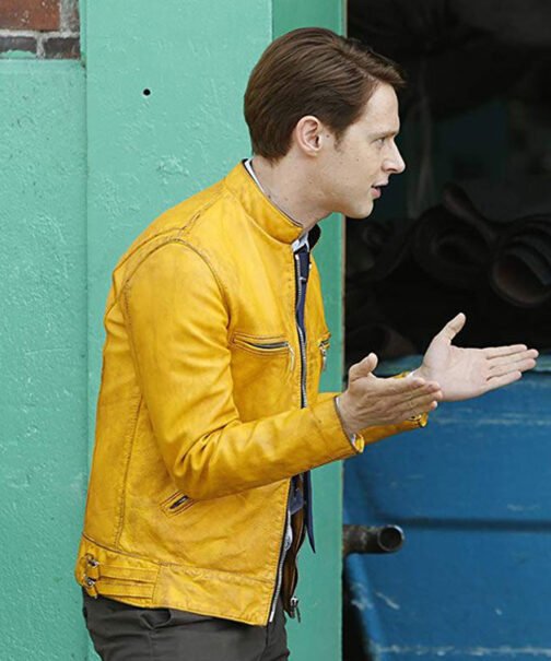 Dirk Gently’s Holistic Detective Agency Yellow Leather Jacket - Image 4