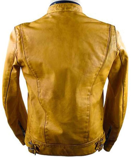 Dirk Gently’s Holistic Detective Agency Yellow Leather Jacket - Image 3