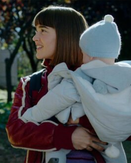 Holy Family Carla Campra Red Leather Jacket