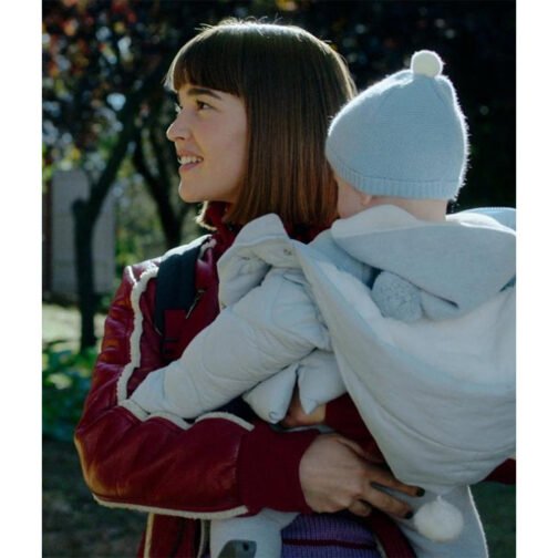Holy Family Carla Campra Red Leather Jacket