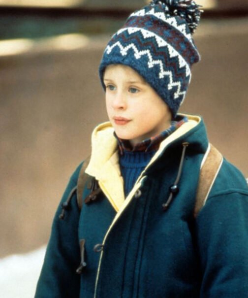 Macaulay Culkin Home Alone Green Wool Duffle Coat - Image 9