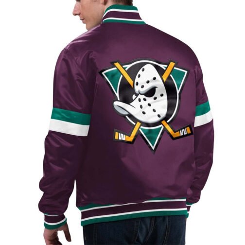 Home Game Anaheim Ducks Purple Jacket - Image 2