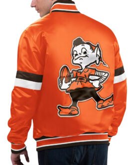 Home Game Cleveland Browns Orange Jacket