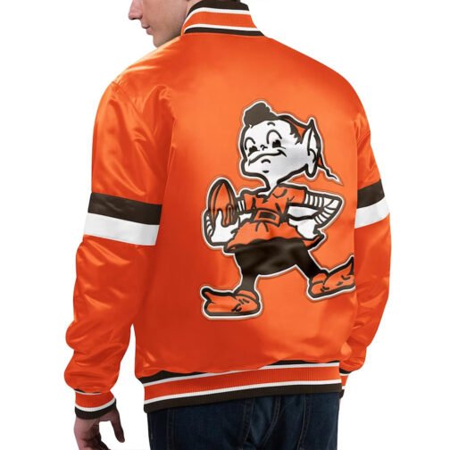 Home Game Cleveland Browns Orange Jacket - Image 2