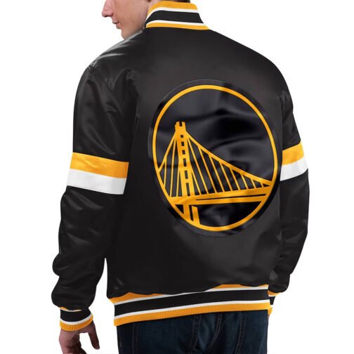 Home Game Golden State Warriors Black Jacket - Image 2
