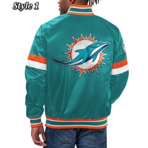 Home Game Miami Dolphins Aqua Jacket - Image 3
