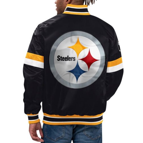 Home Game Pittsburgh Steelers Black Jacket - Image 2