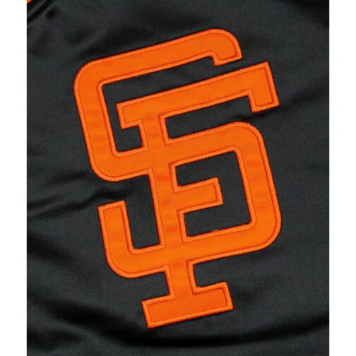 Home Game San Francisco Giants Black Satin Jacket - Image 3
