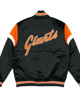 Home Game San Francisco Giants Black Satin Jacket