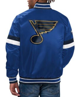 Home Game St. Louis Blues Varsity Satin Jacket