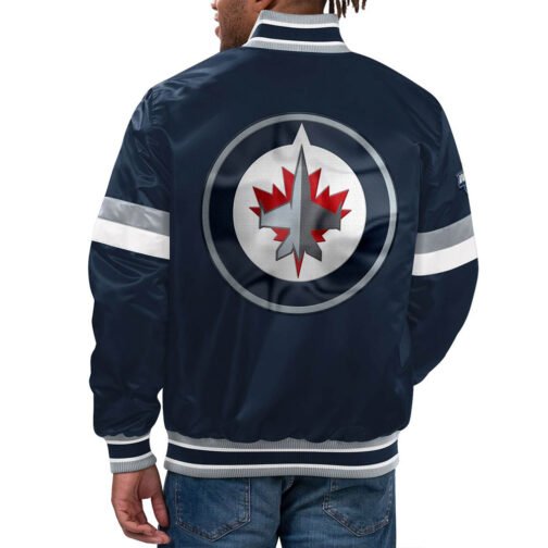 Home Game Winnipeg Jets Navy Jacket - Image 2