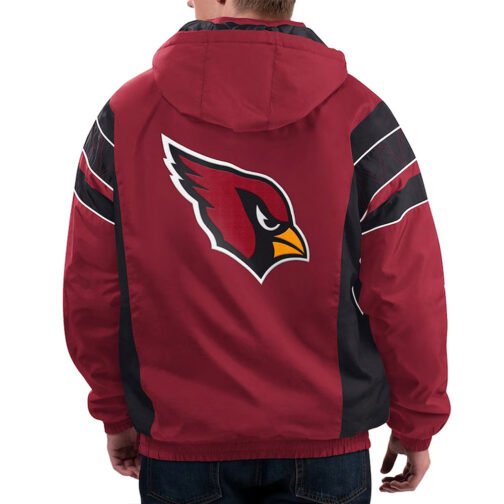 Home Team Arizona Cardinals Half-Zip Hoodie Jacket - Image 2