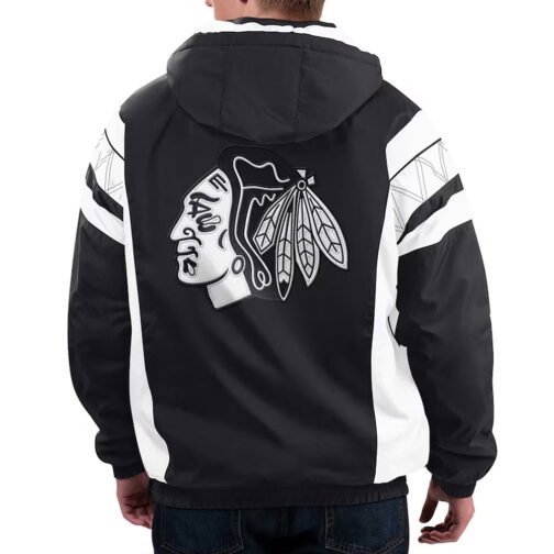Home Team Chicago Blackhawks Half-Zip Hoodie Jacket - Image 2